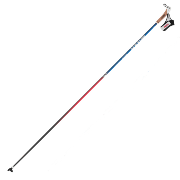 Лыжные палки SWIX (JCT05-00) Triac Jr. 2.5 TBS (Карбон 100%) (синий/красный)