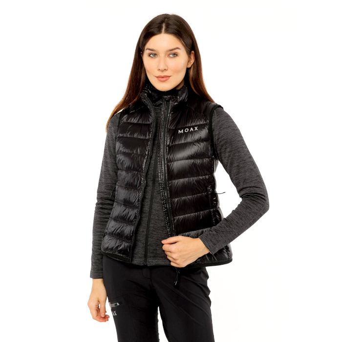 Жилет утепленный женский MOAX Igora Light Pack (черный)