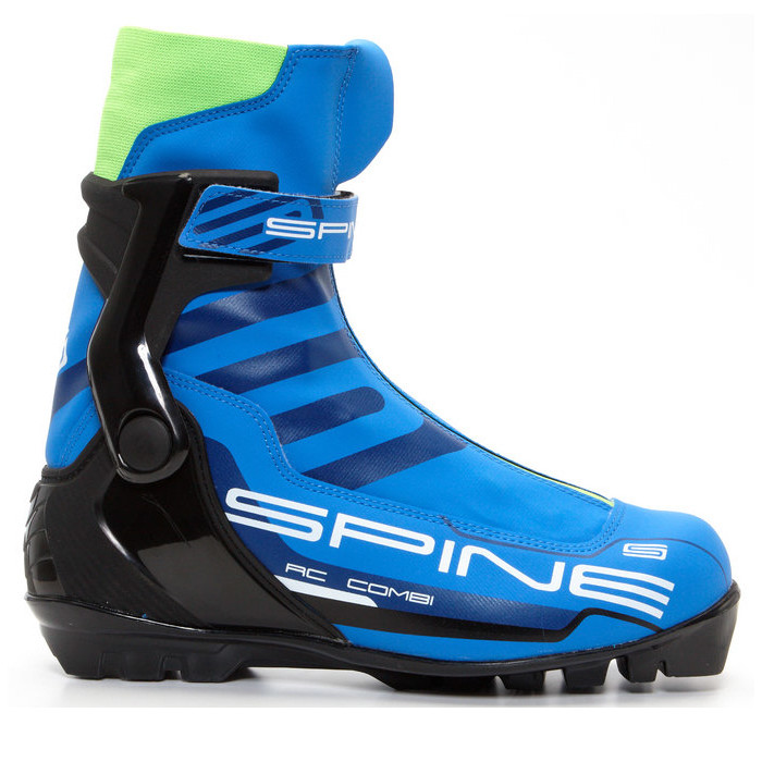 Лыжные ботинки SPINE SNS RC Combi (486) (синий/черный/салатовый)