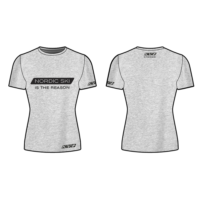 Футболка для бега женская KV+ Nordic T-Shirt (серый)