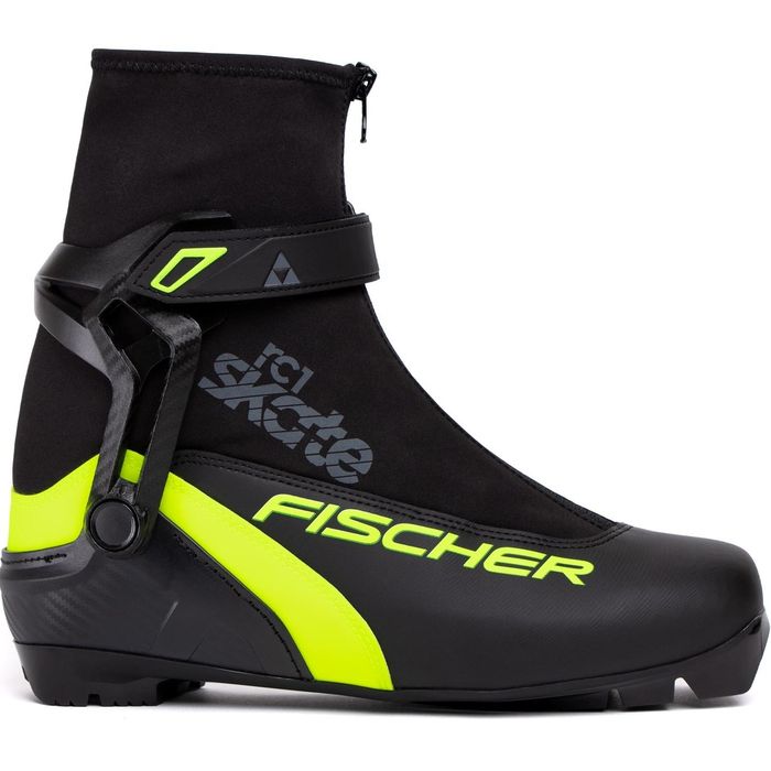 Лыжные ботинки FISCHER NNN RC1 Skate (S86022) (черный/желтый)
