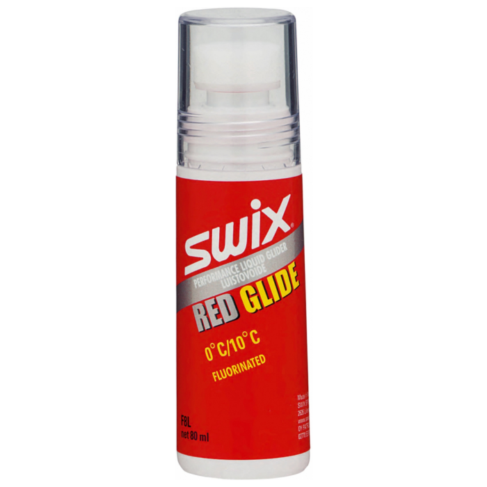 Экспресс смазка SWIX F8L Red Fluorinated Glider (эмульсия фторcодержащая) (0°С +10°С) 80 ml.