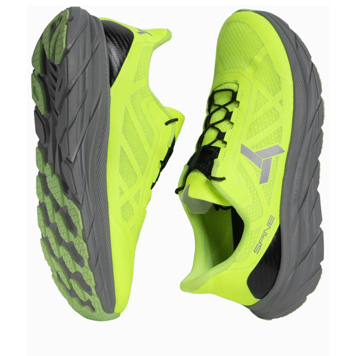 Кроссовки беговые SPINE Titanium (S) (салатовый/серый)