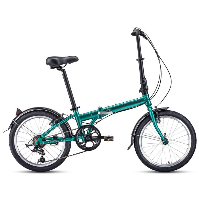 Велосипед FORWARD Enigma 20 2.0 (зеленый/коричневый) (2020)