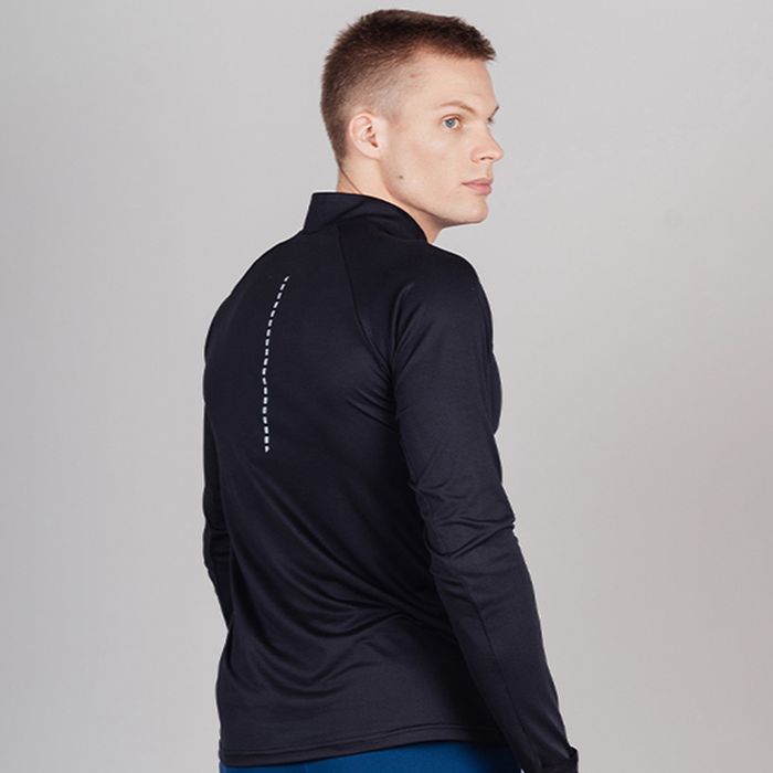 Лонгслив для бега NORDSKI Pro Hand (черный)