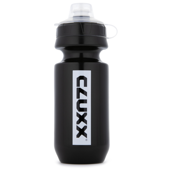 Фляга велосипедная CLUXX Ergo 550 (черный/белый) 