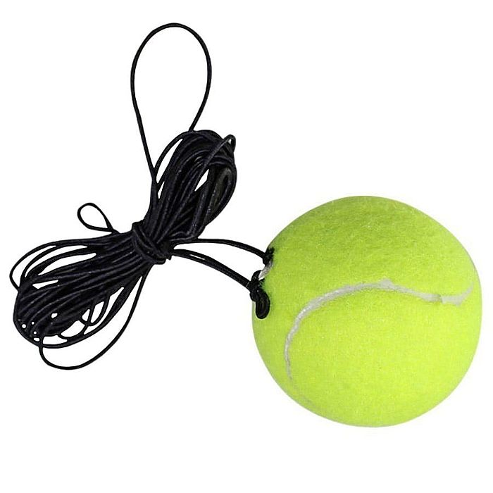 Мяч для тенниса SPORTEX на эластичном шнурке (желтый/черный)