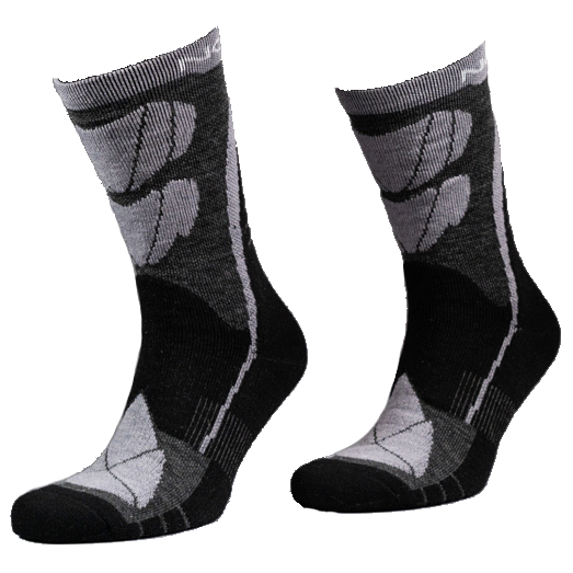 Носки треккинговые NORDSKI Wool (черный/серый)