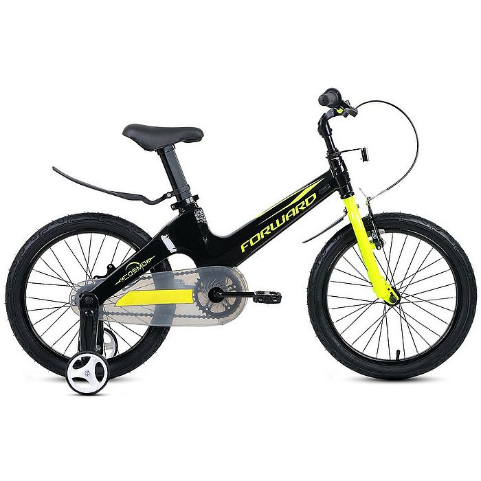 Велосипед FORWARD Cosmo 18 (черный/зеленый) (2022)