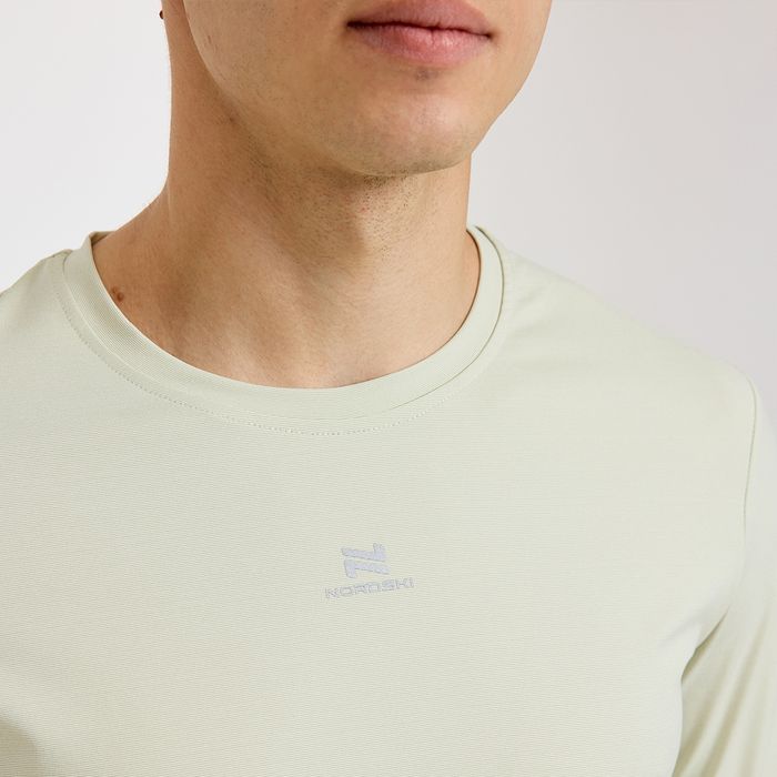 Лонгслив для бега NORDSKI RunTech (салатовый)