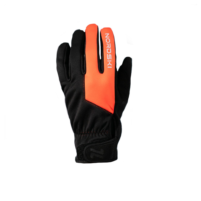 Перчатки лыжные Jr. NORDSKI Racing (черный/оранжевый)