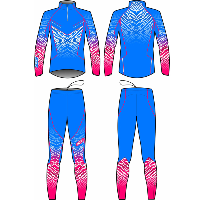 Комбинезон раздельный KV+ Tornado (синий/розовый)