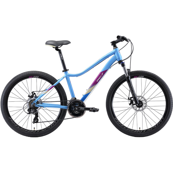 Велосипед WELT Edelweiss 1.0 D 26 (голубой/фиолетовый) (2020)