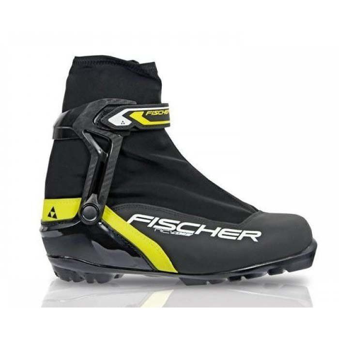 Лыжные ботинки FISCHER NNN RC1 COMBI (S46319) (черный/желтый)