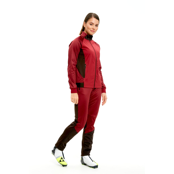 Брюки разминочные женские BIVIUM Баланс 2.0 (бордовый/коричневый)