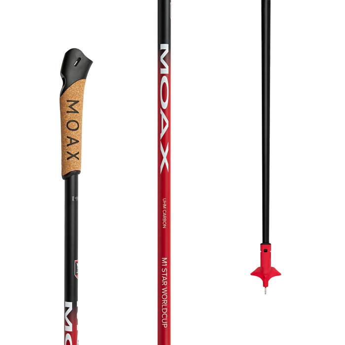 Лыжные палки MOAX (MP10-10) M1 Star WorldCup (Карбон UHM 100%) (черный)