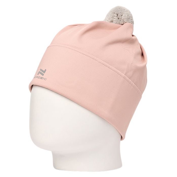 Шапка NORDSKI Train (помпон) (розовый)