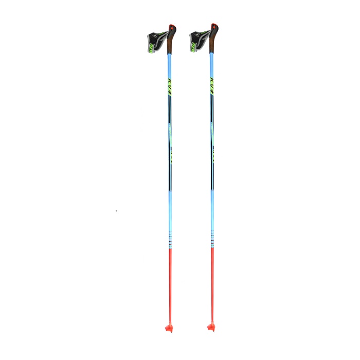 Лыжные палки KV+ (8P004Q) Tornado (Карбон 100%) (синий/красный)