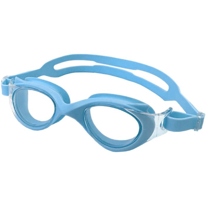 Очки для плавания SPORTEX детские, с берушами, мягкая переносица (голубой)