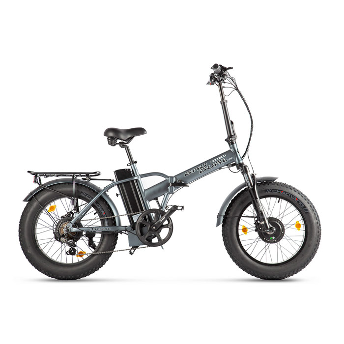 Электровелосипед VOLTECO BAD DUAL NEW 2x500 Wh (т.серый) (2020)
