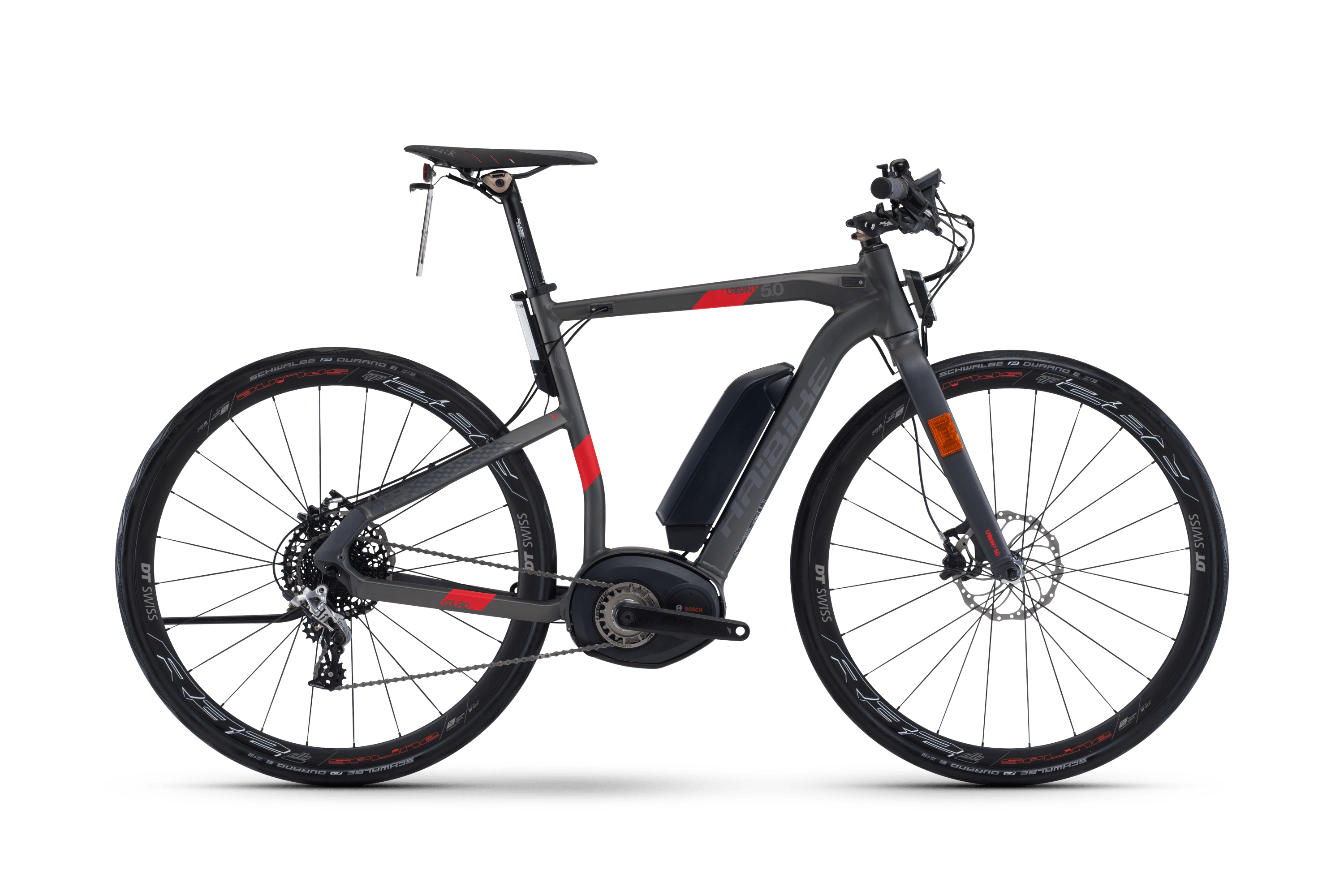 Электровелосипед HAIBIKE Xduro Urban S 5.0 500 Wh. (т.серый) (2018)