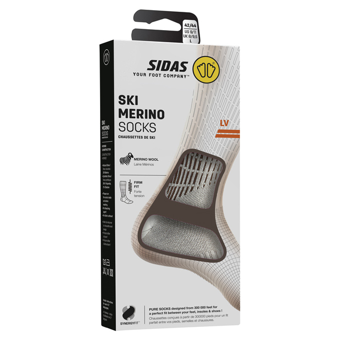 Гольфы SIDAS Ski Merino LV (серый/черный)