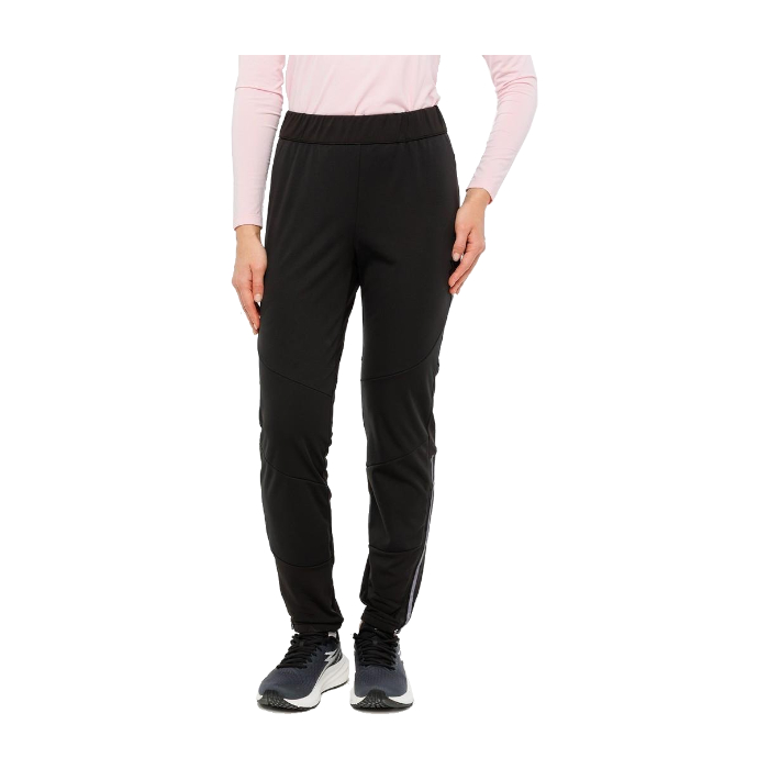 Брюки разминочные женские MOAX Tauri softshell zip (черный)