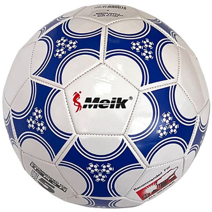 Мяч футбольный MEIK 2000 (3-сл, PVC 1.6, 320 гр., маш. сш.) (синий)