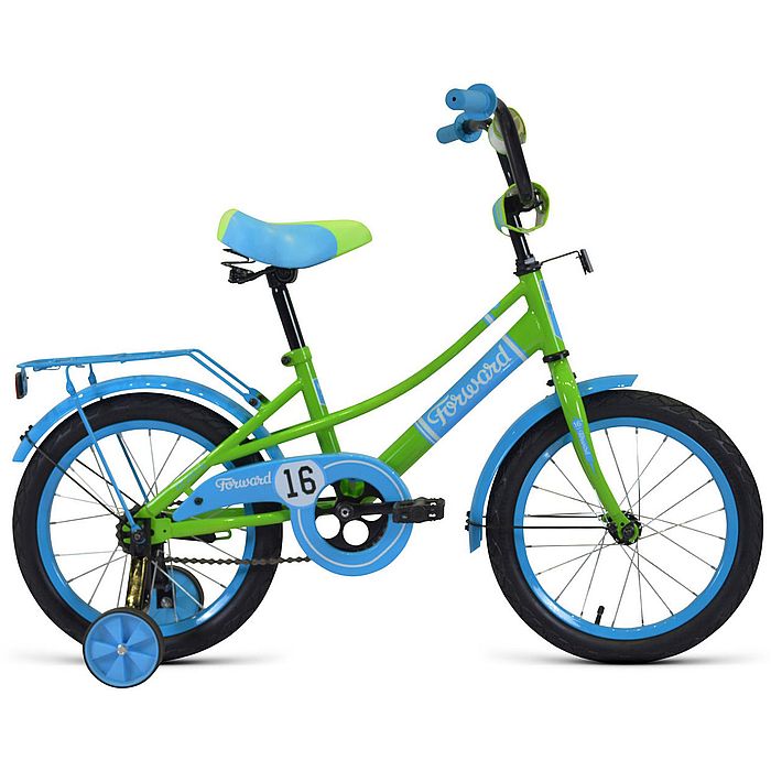 Велосипед FORWARD Azure 16 (зеленый/голубой) (20-21)