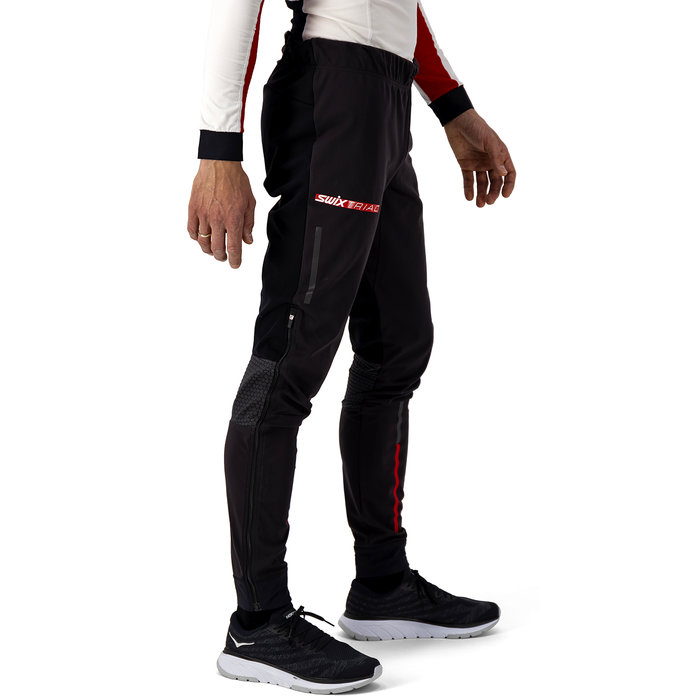 Брюки разминочные SWIX Triac Neo Shell (черный/красный)