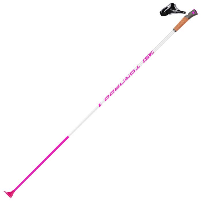 Лыжные палки KV+ (23P010JP) Tornado Jr. (Карбон 30%) (розовый/белый)