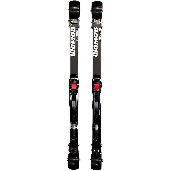 Лыжероллеры с креплениями SHAMOV Классические ((720/76-80/70х50) + NNN 01) (черный)