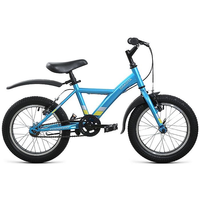 Велосипед FORWARD Dakota 16 (голубой/желтый) (2022)