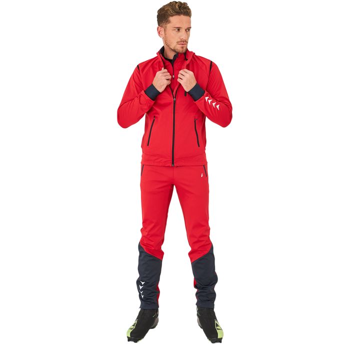 Брюки разминочные BIVIUM Баланс (красный/синий)