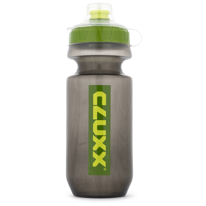 Фляга велосипедная CLUXX Ergo 550 (прозрачный/зеленый) 