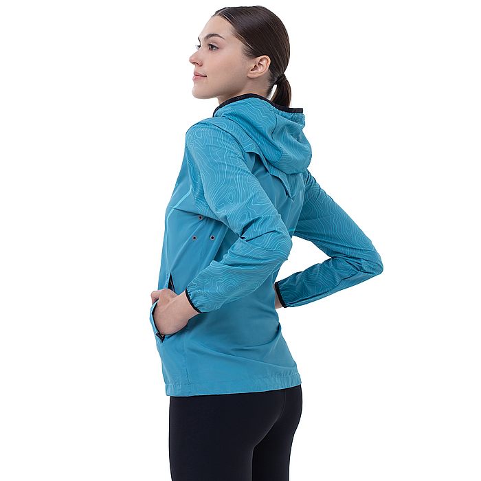 Ветровка для бега женская KV+ Breeze Wave (синий)