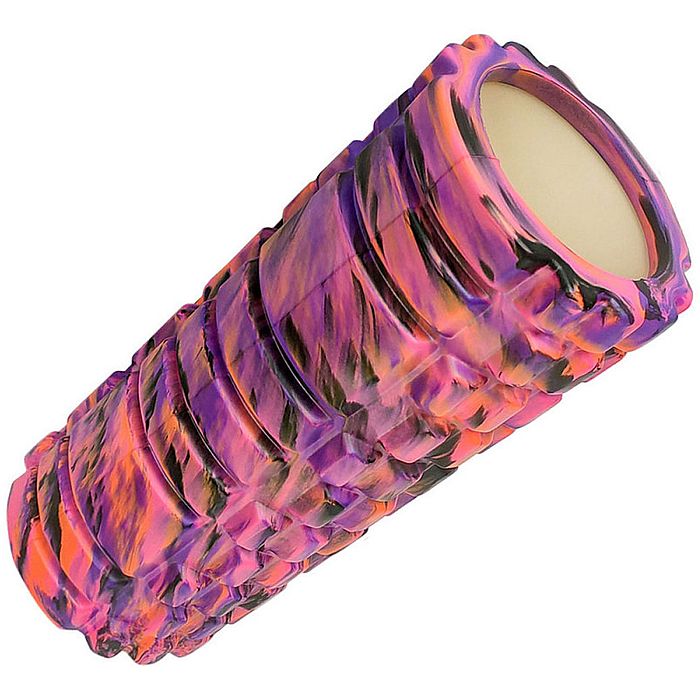 Ролик для йоги SPORTEX массажный 33х14 см (ЭВА/АБС) (фиолетовый)
