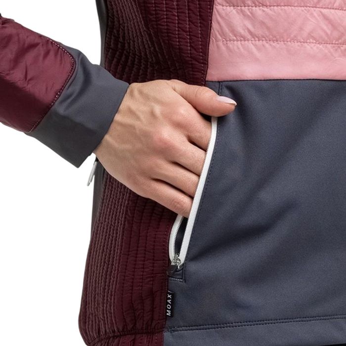 Куртка разминочная женская MOAX Tauri PRO Hybrid (розовый)