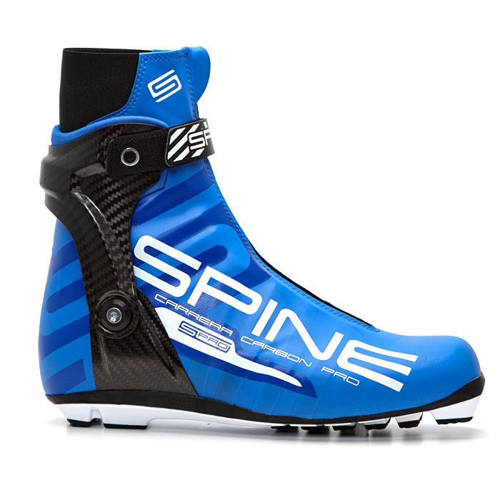 Лыжные ботинки SPINE NNN Carrera Carbon Pro Jr. (598-SJR) (черный/синий)