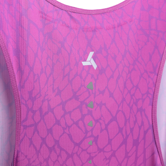 Майка для бега мужская SPINE Running (розовый/фиолетовый)