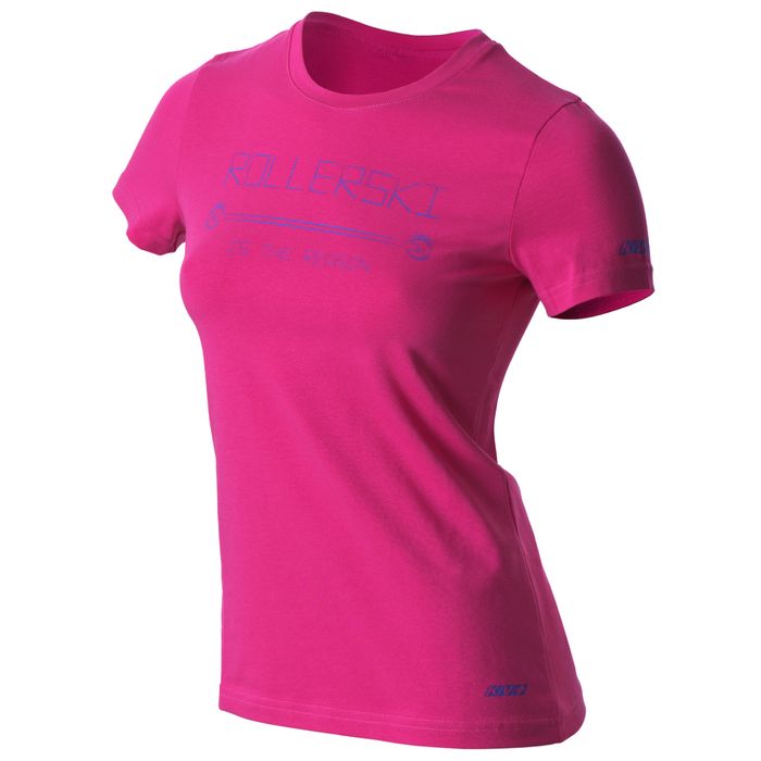 Футболка для бега женская KV+ Rollerski (розовый)