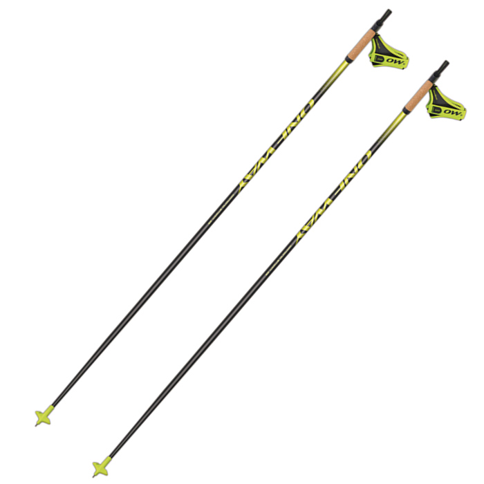 Лыжные палки ONEWAY (OZ41020) Storm 28 (Карбон 100%) (черный/желтый)