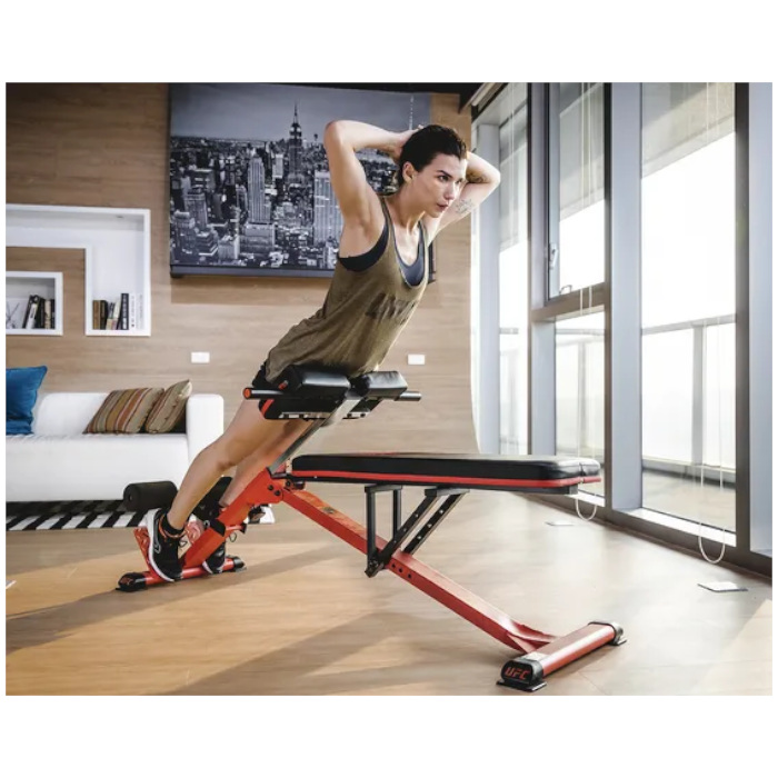 Скамья силовая UFC для пресса и разгибания спины