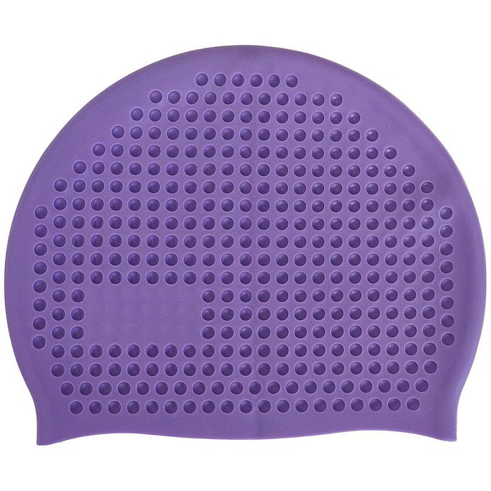 Шапочка для плавания SPORTEX силиконовая массажная Big (фиолетовый)