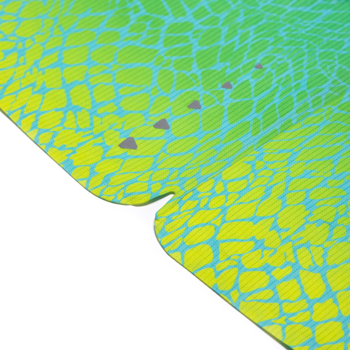 Майка для бега женская SPINE Running (зеленый/голубой)