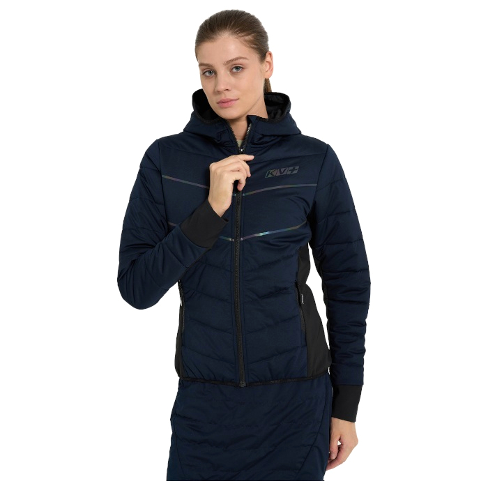 Куртка утепленная женская KV+ Eco Bomber Jacket (темно-синий)