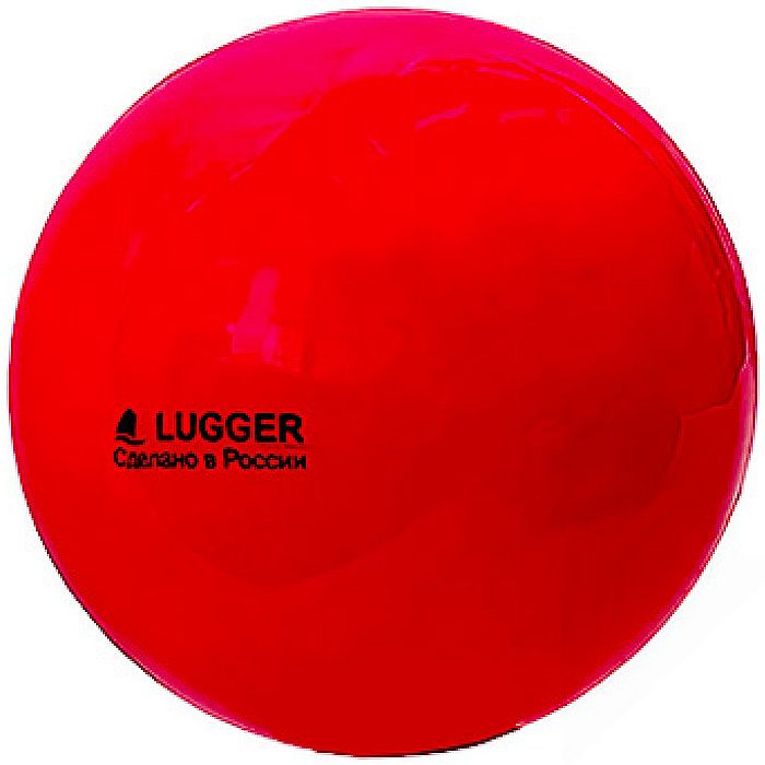 Мяч для художественной гимнастики LUGGER d=19 см, однотонный (красный)