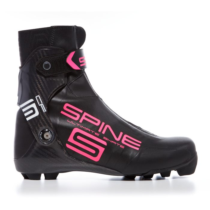 Лыжные ботинки SPINE NNN Ultimate Skate (599 SCF (Bl/Pi)) (черный/розовый)