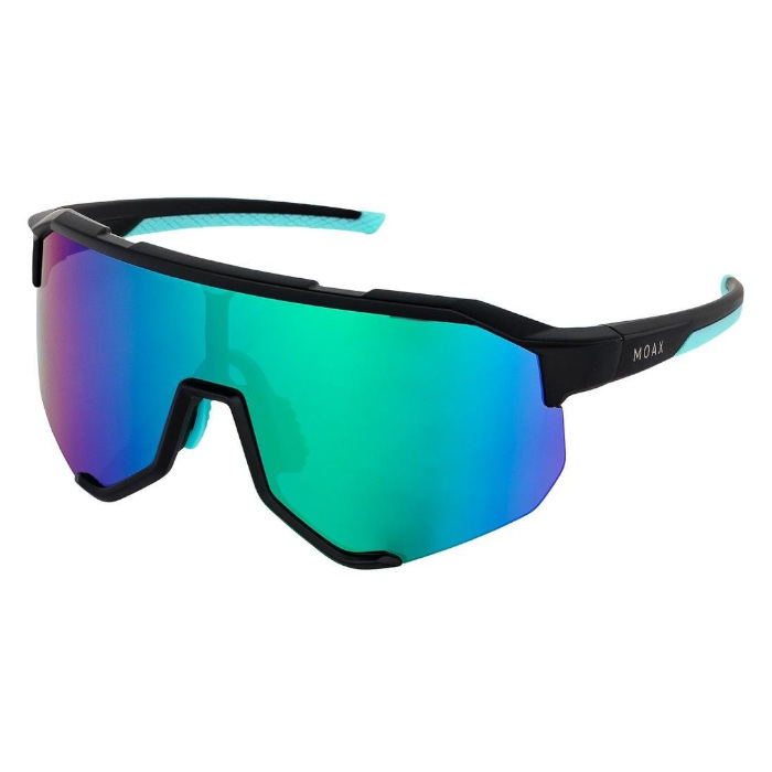 Очки спортивные MOAX Taper (черный/бирюзовый)