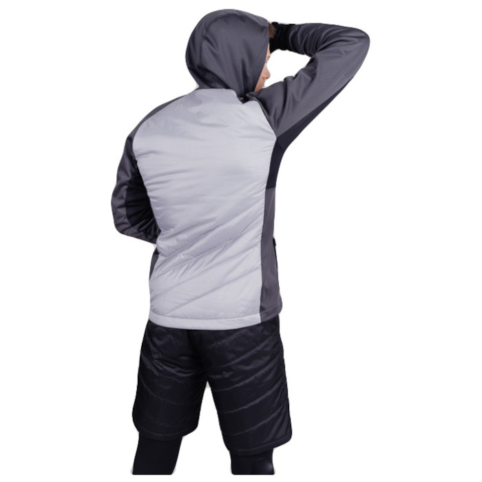Куртка разминочная NORDSKI Hybrid Hood (серый)